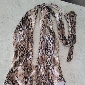One Piece Zaful XL Leopard Print Bathing Suit